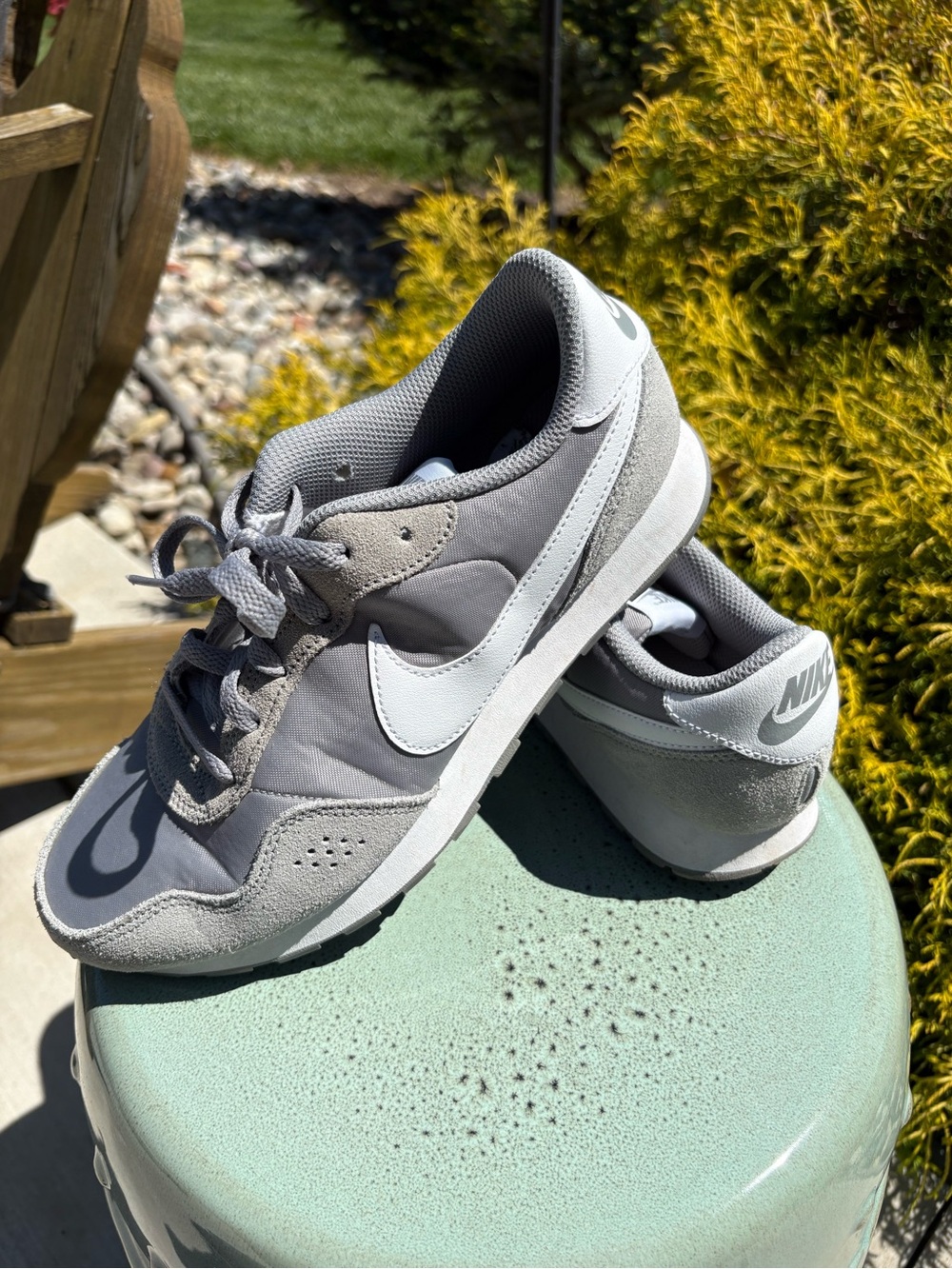 Nike Light Gray Sneakers with White Swoosh